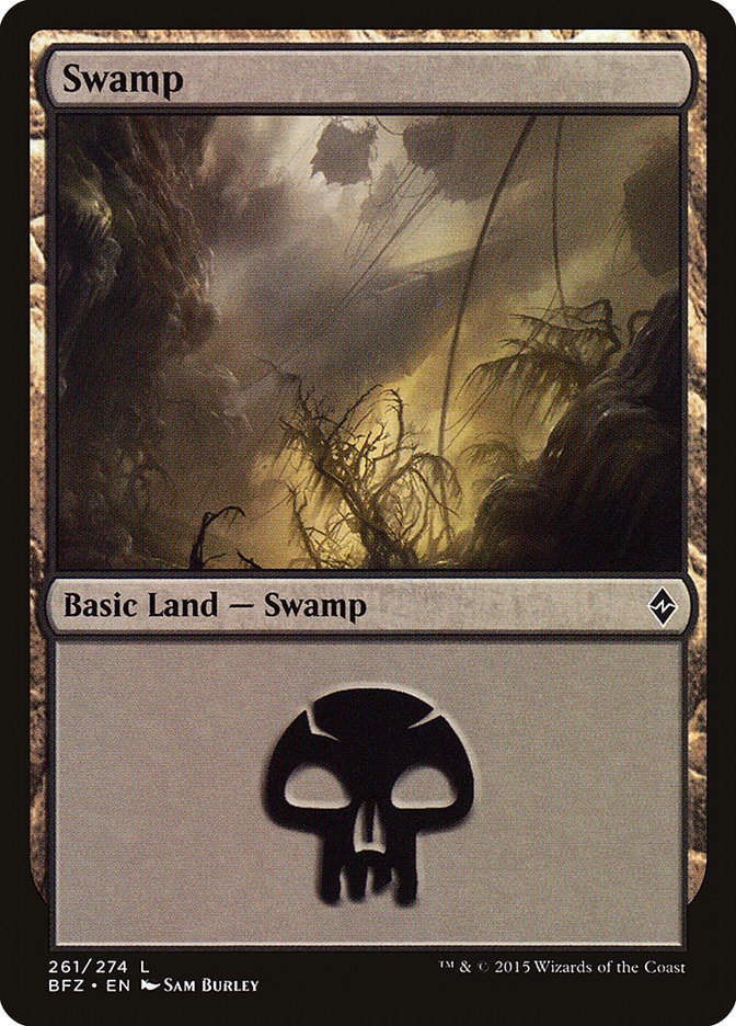 Swamp (261a) [Battle for Zendikar] | GrognardGamesBatavia