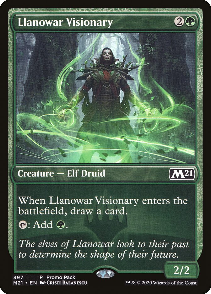 Llanowar Visionary (Promo Pack) [Core Set 2021 Promos] | GrognardGamesBatavia