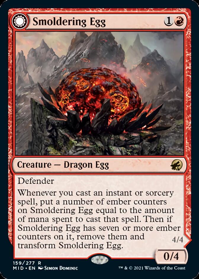 Smoldering Egg // Ashmouth Dragon [Innistrad: Midnight Hunt] | GrognardGamesBatavia