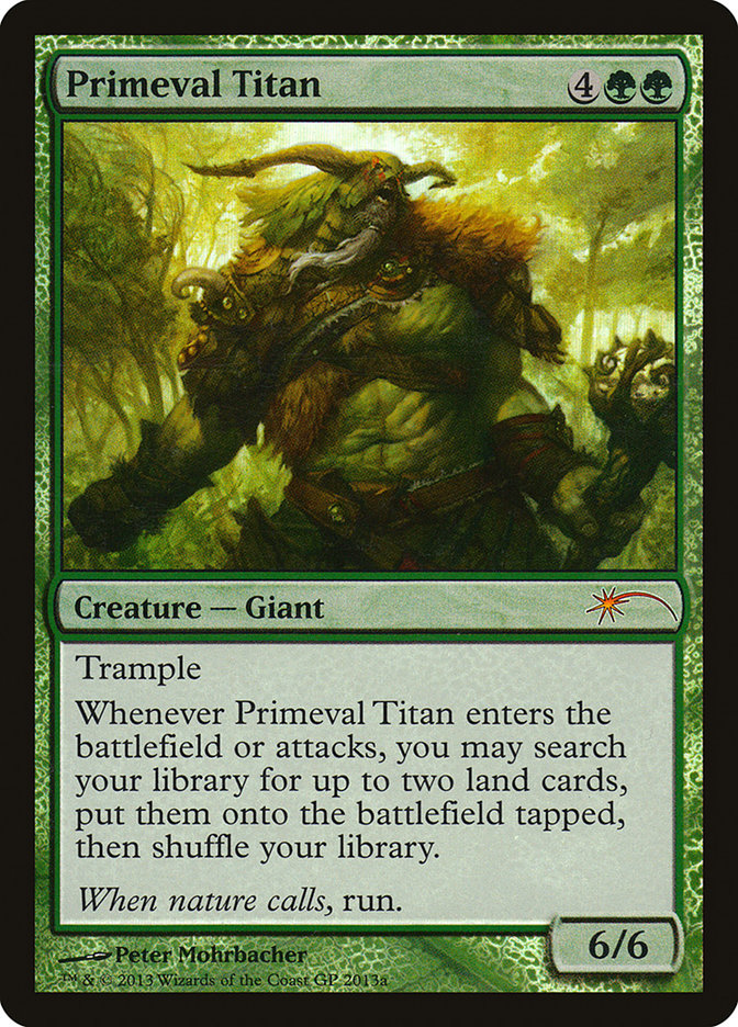 Primeval Titan (Grand Prix) [Grand Prix Promos] | GrognardGamesBatavia