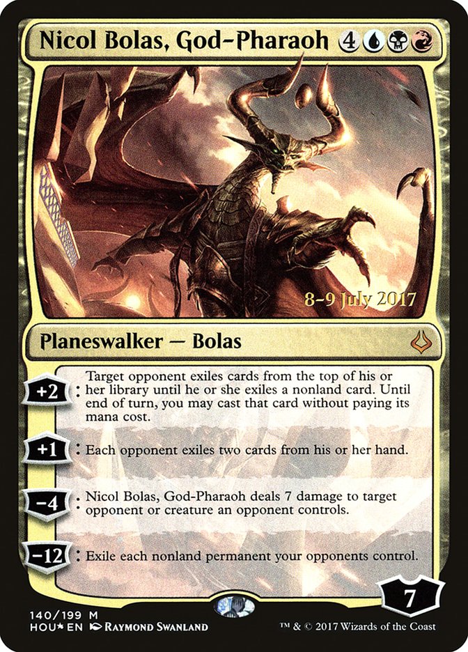 Nicol Bolas, God-Pharaoh [Hour of Devastation Prerelease Promos] | GrognardGamesBatavia