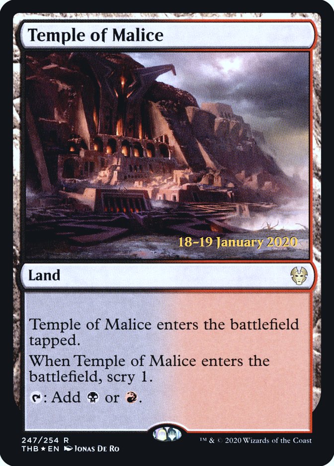 Temple of Malice [Theros Beyond Death Prerelease Promos] | GrognardGamesBatavia