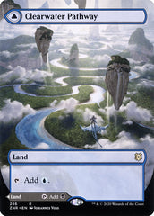 Clearwater Pathway // Murkwater Pathway (Borderless Alternate Art) [Zendikar Rising] | GrognardGamesBatavia