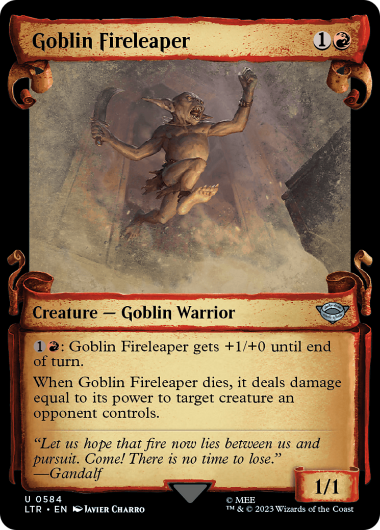 Goblin Fireleaper [The Lord of the Rings: Tales of Middle-Earth Showcase Scrolls] | GrognardGamesBatavia