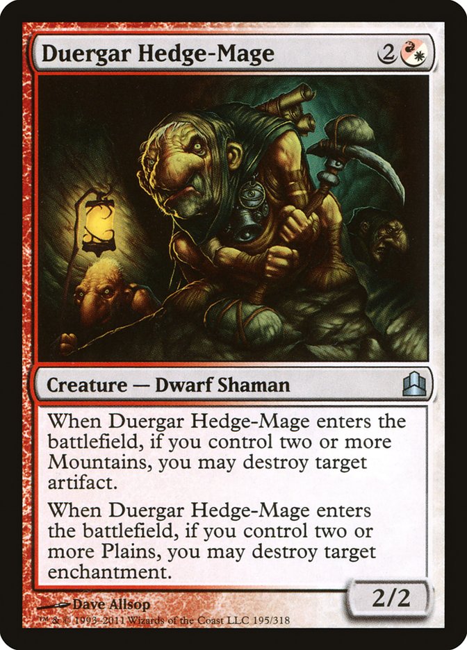 Duergar Hedge-Mage [Commander 2011] | GrognardGamesBatavia