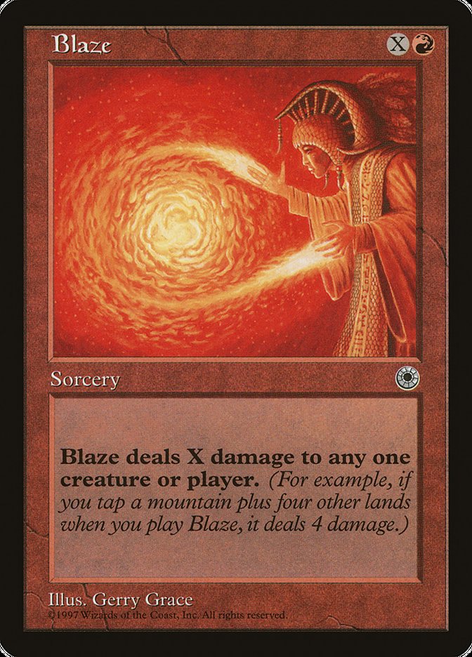 Blaze (No Flavor Text) [Portal] | GrognardGamesBatavia