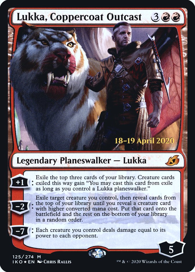 Lukka, Coppercoat Outcast [Ikoria: Lair of Behemoths Prerelease Promos] | GrognardGamesBatavia