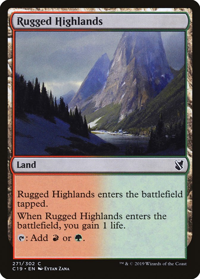 Rugged Highlands [Commander 2019] | GrognardGamesBatavia