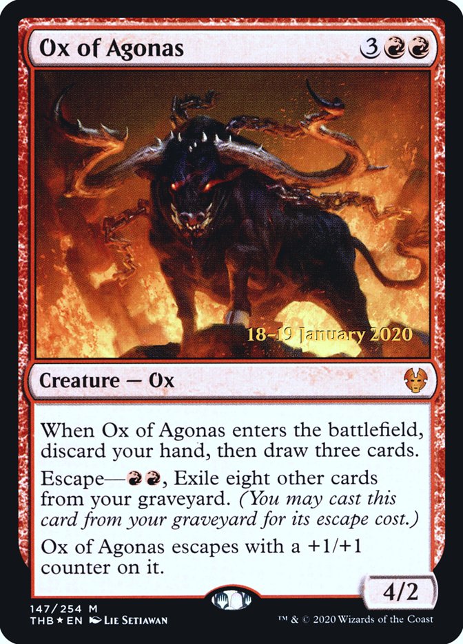 Ox of Agonas [Theros Beyond Death Prerelease Promos] | GrognardGamesBatavia