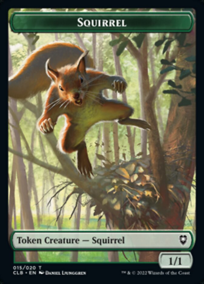 Squirrel Token [Commander Legends: Battle for Baldur's Gate Tokens] | GrognardGamesBatavia