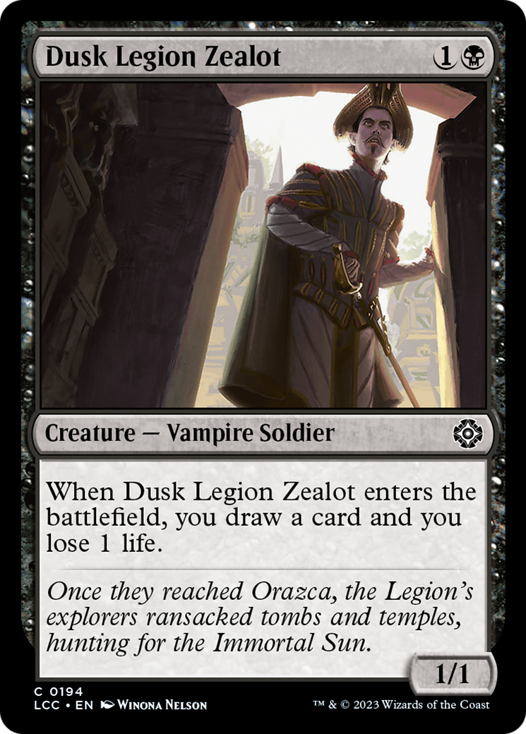 Dusk Legion Zealot [The Lost Caverns of Ixalan Commander] | GrognardGamesBatavia