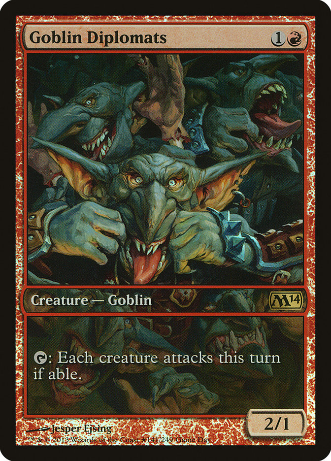 Goblin Diplomats (Game Day) [Magic 2014 Promos] | GrognardGamesBatavia