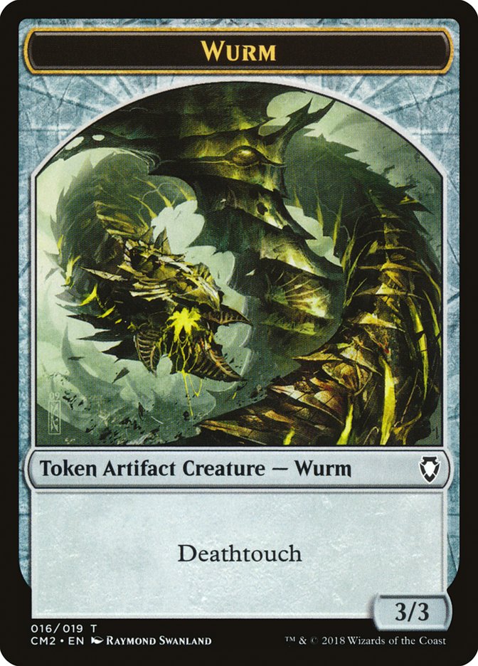 Wurm Token (016/019) [Commander Anthology Volume II Tokens] | GrognardGamesBatavia