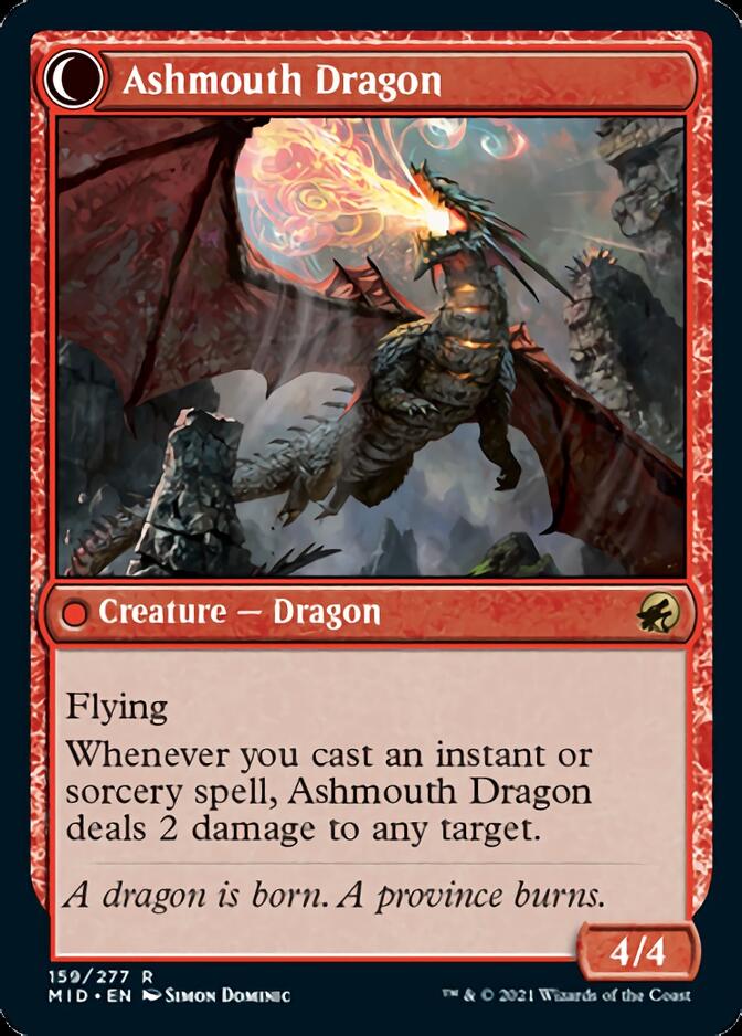 Smoldering Egg // Ashmouth Dragon [Innistrad: Midnight Hunt] | GrognardGamesBatavia