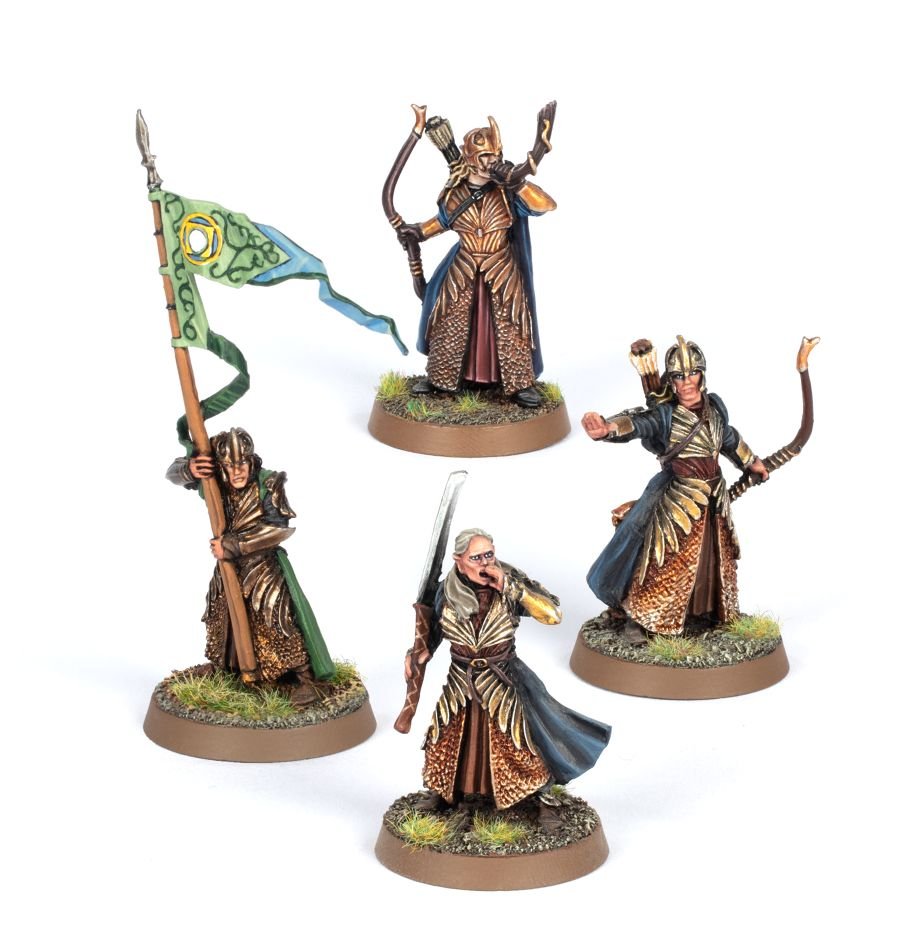 Middle Earth Strategy Battle Game: Lord of the Rings Galadhrim Elf Commanders | GrognardGamesBatavia