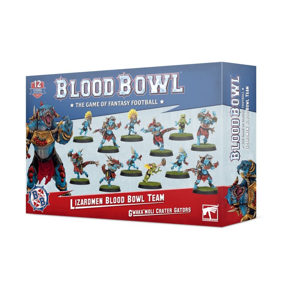 Blood Bowl Lizardmen Team the Gwaka'moli Crater Gators | GrognardGamesBatavia