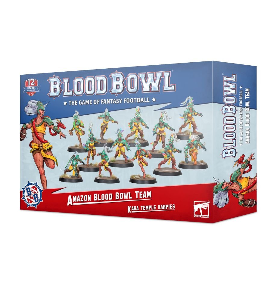 Blood Bowl Amazon Team Kara Temple Harpies | GrognardGamesBatavia