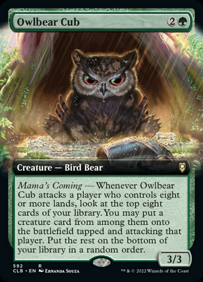 Owlbear Cub (Extended Art) [Commander Legends: Battle for Baldur's Gate] | GrognardGamesBatavia