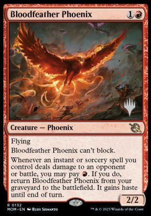 Bloodfeather Phoenix (Promo Pack) [March of the Machine Promos] | GrognardGamesBatavia