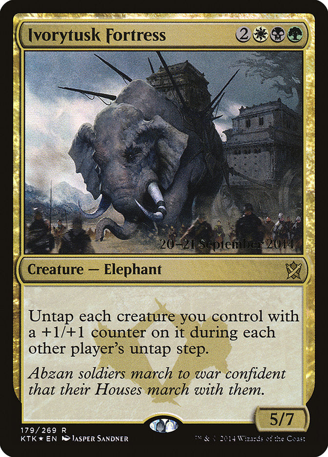 Ivorytusk Fortress [Khans of Tarkir Prerelease Promos] | GrognardGamesBatavia