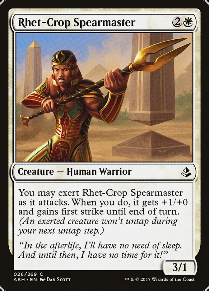 Rhet-Crop Spearmaster [Amonkhet] | GrognardGamesBatavia