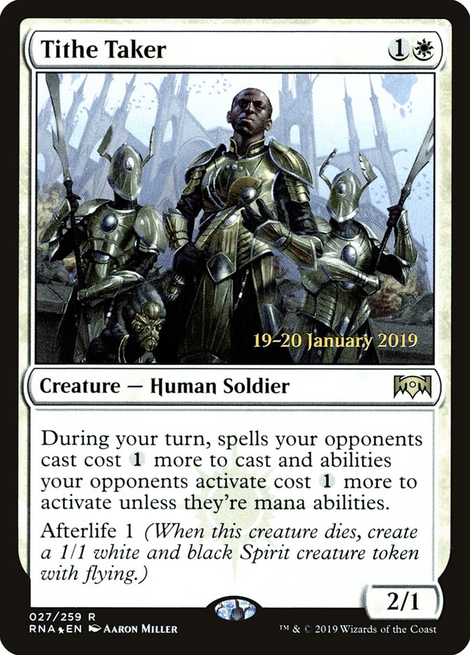 Tithe Taker [Ravnica Allegiance Prerelease Promos] | GrognardGamesBatavia