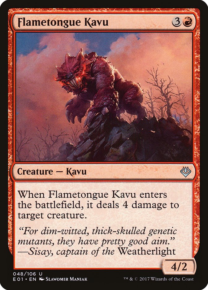 Flametongue Kavu [Archenemy: Nicol Bolas] | GrognardGamesBatavia