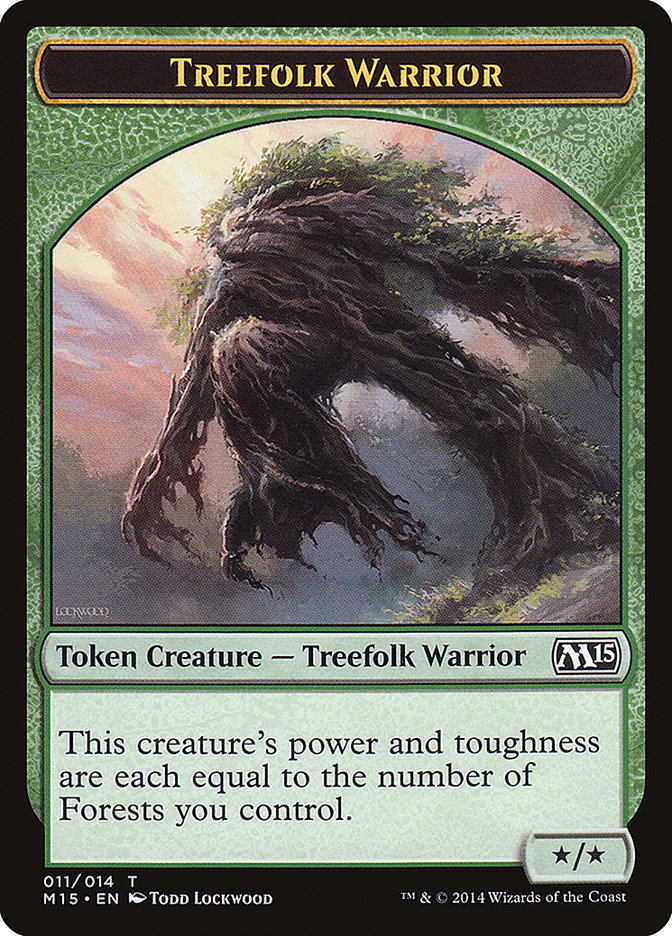 Treefolk Warrior Token [Magic 2015 Tokens] | GrognardGamesBatavia