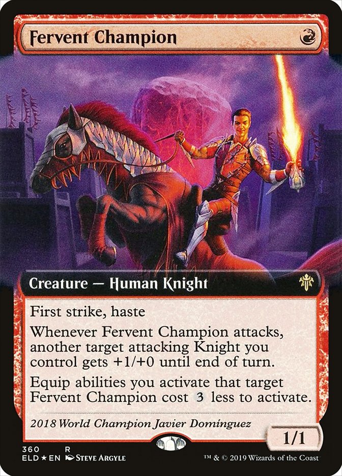 Fervent Champion (Extended Art) [Throne of Eldraine] | GrognardGamesBatavia