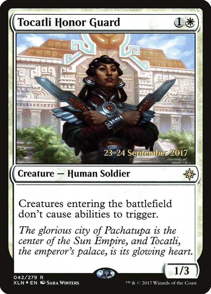 Tocatli Honor Guard [Ixalan Prerelease Promos] | GrognardGamesBatavia