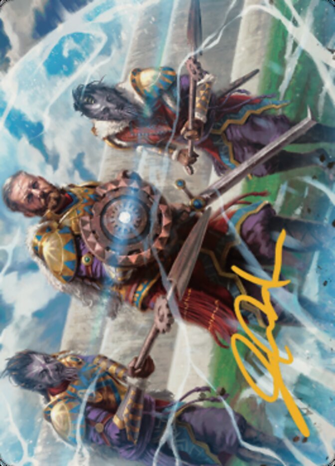 Argivian Phalanx Art Card (Gold-Stamped Signature) [Dominaria United Art Series] | GrognardGamesBatavia