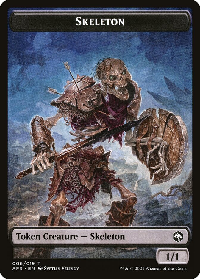 Illusion // Skeleton Double-Sided Token [Dungeons & Dragons: Adventures in the Forgotten Realms Commander Tokens] | GrognardGamesBatavia