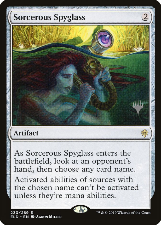 Sorcerous Spyglass (Promo Pack) [Throne of Eldraine Promos] | GrognardGamesBatavia