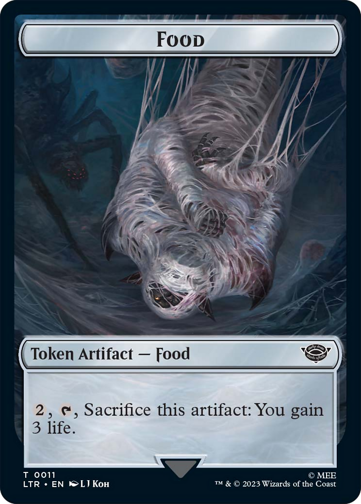 Food // Wraith Double-Sided Token [The Lord of the Rings: Tales of Middle-Earth Commander Tokens] | GrognardGamesBatavia