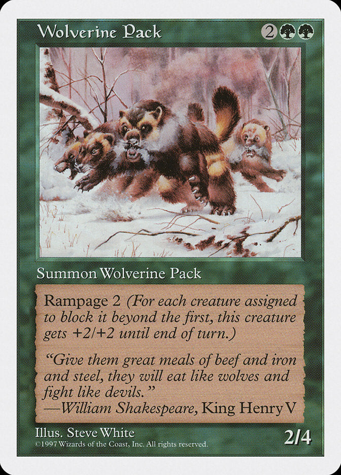 Wolverine Pack [Fifth Edition] | GrognardGamesBatavia