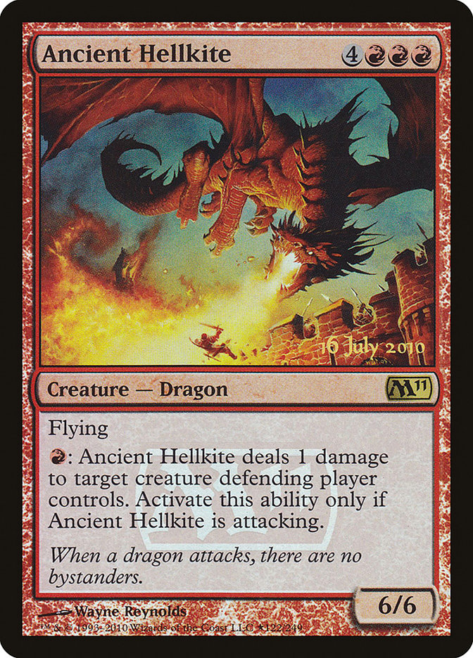 Ancient Hellkite [Magic 2011 Prerelease Promos] | GrognardGamesBatavia