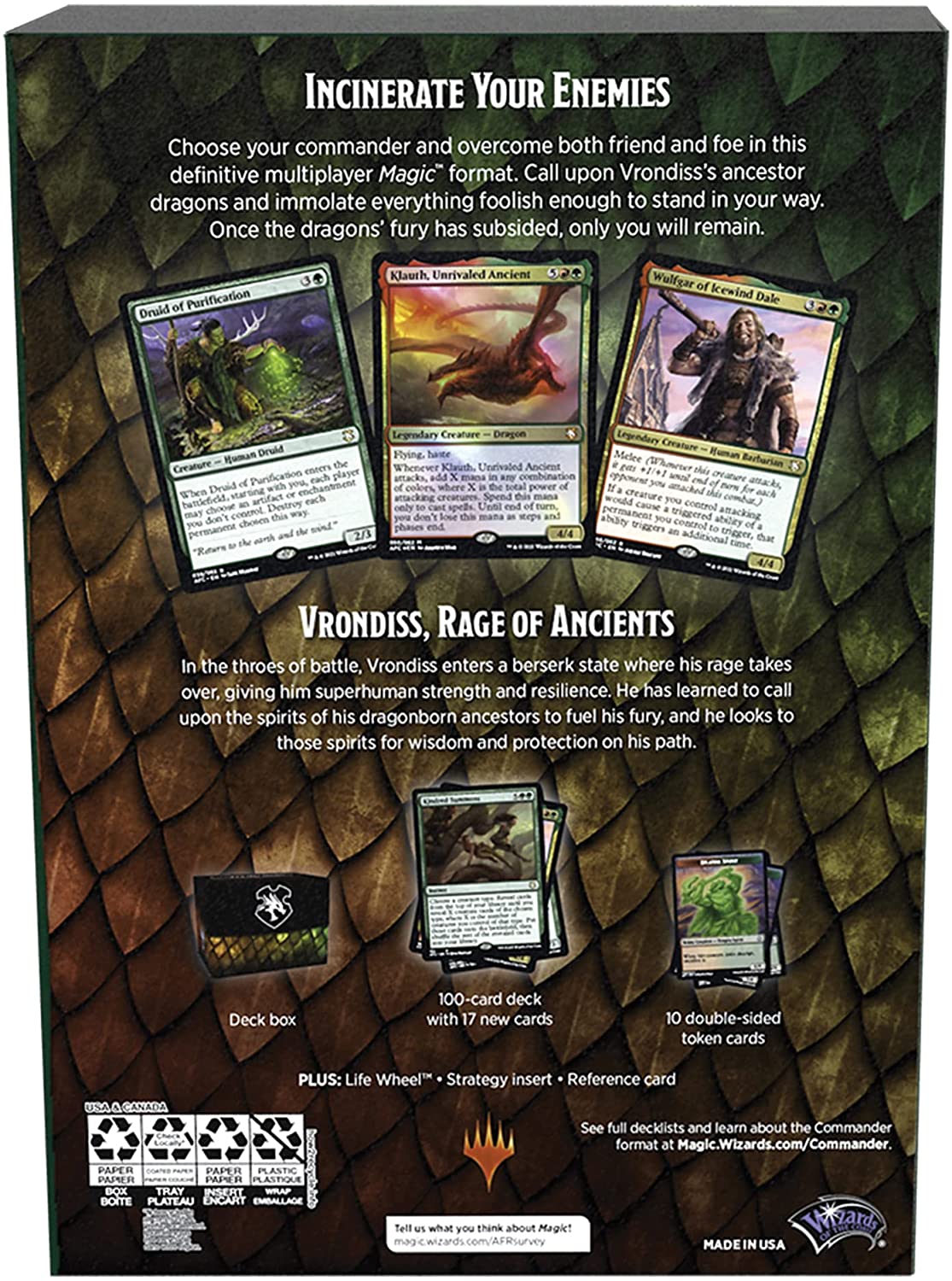 Dungeons & Dragons: Adventures in the Forgotten Realms - Commander Deck (Draconic Rage) | GrognardGamesBatavia