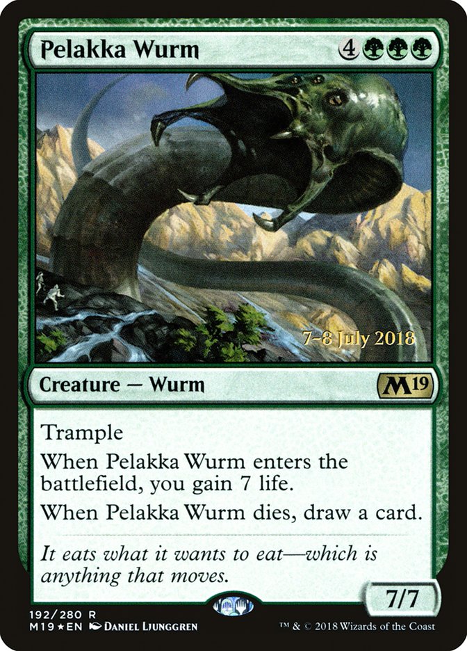 Pelakka Wurm [Core Set 2019 Prerelease Promos] | GrognardGamesBatavia