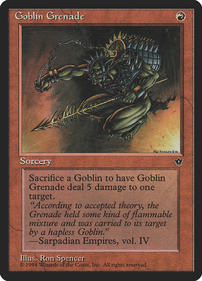 Goblin Grenade (Ron Spencer) [Fallen Empires] | GrognardGamesBatavia