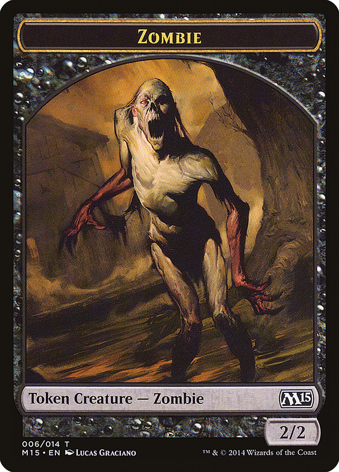 Zombie Token [Magic 2015 Tokens] | GrognardGamesBatavia