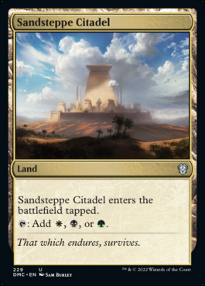 Sandsteppe Citadel [Dominaria United Commander] | GrognardGamesBatavia
