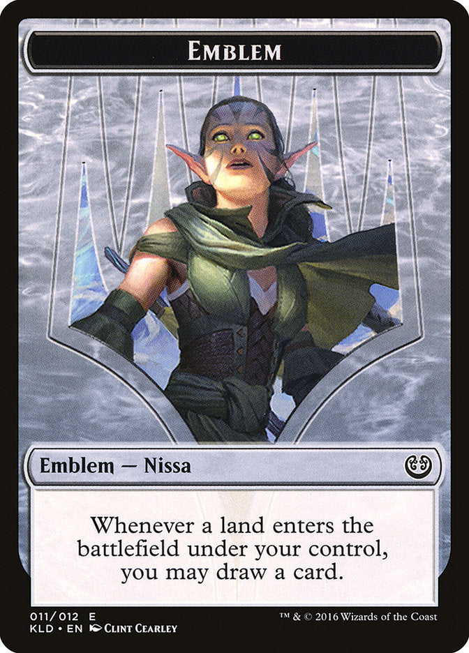 Nissa, Vital Force Emblem [Kaladesh Tokens] | GrognardGamesBatavia