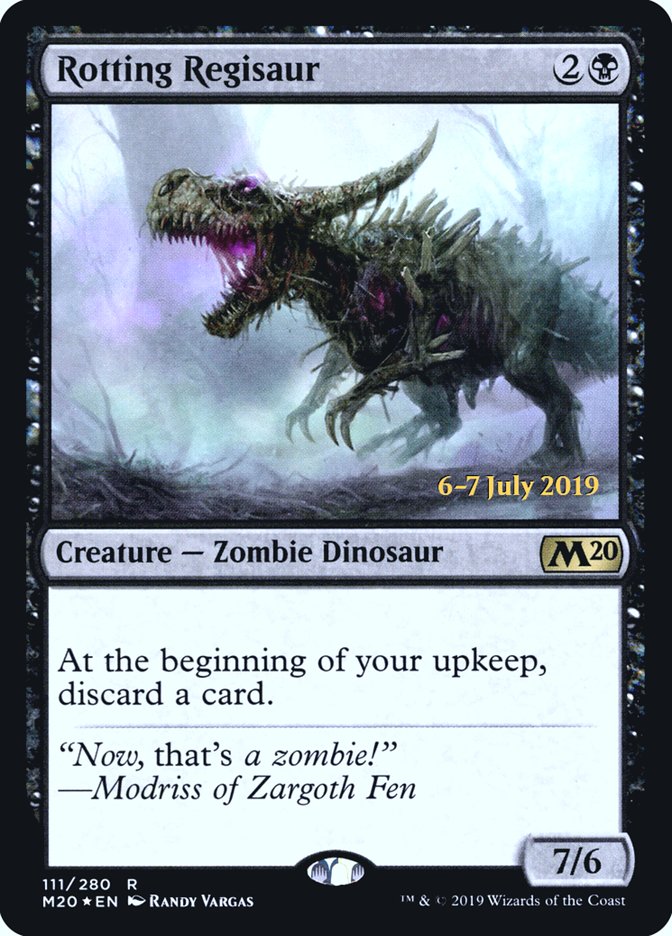 Rotting Regisaur [Core Set 2020 Prerelease Promos] | GrognardGamesBatavia