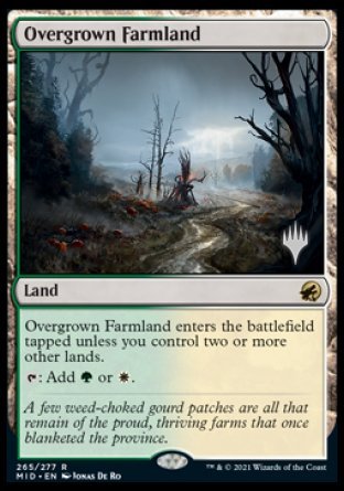 Overgrown Farmland (Promo Pack) [Innistrad: Midnight Hunt Promos] | GrognardGamesBatavia