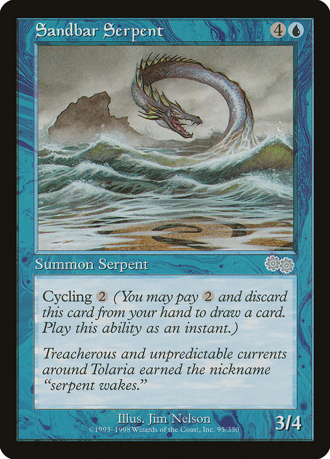 Sandbar Serpent [Urza's Saga] | GrognardGamesBatavia