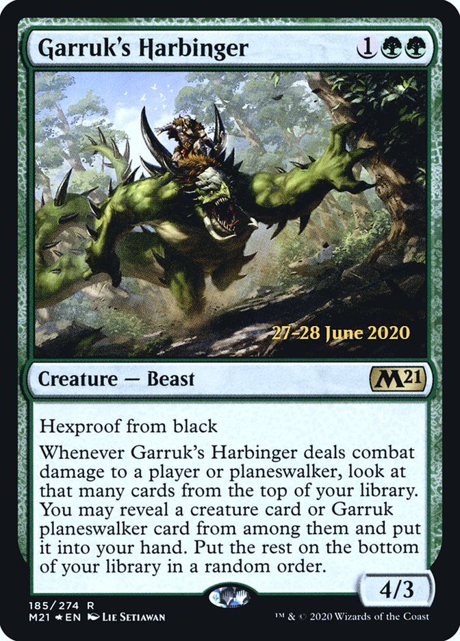 Garruk's Harbinger [Core Set 2021 Prerelease Promos] | GrognardGamesBatavia