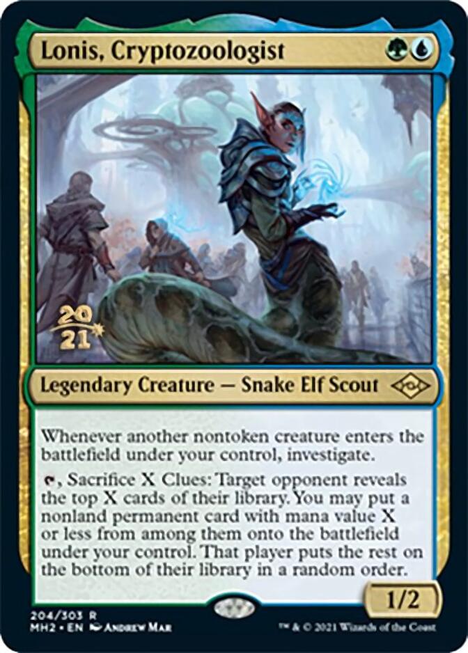 Lonis, Cryptozoologist [Modern Horizons 2 Prerelease Promos] | GrognardGamesBatavia