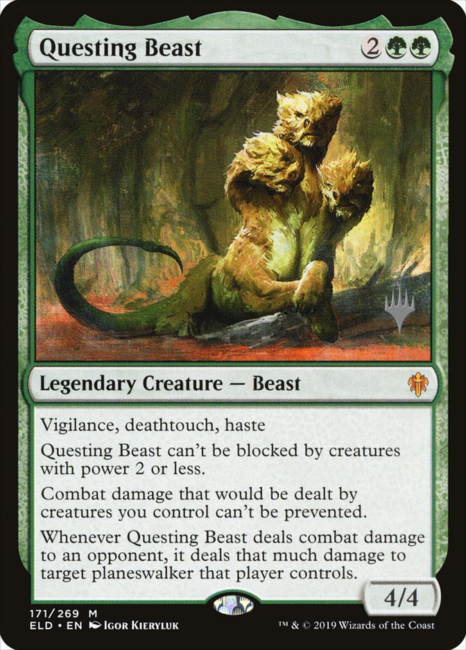 Questing Beast (Promo Pack) [Throne of Eldraine Promos] | GrognardGamesBatavia