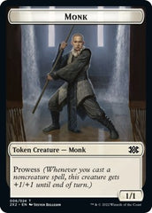 Wrenn and Six Emblem // Monk Double-Sided Token [Double Masters 2022 Tokens] | GrognardGamesBatavia