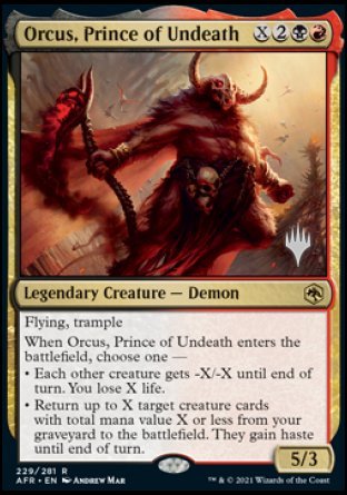 Orcus, Prince of Undeath (Promo Pack) [Dungeons & Dragons: Adventures in the Forgotten Realms Promos] | GrognardGamesBatavia